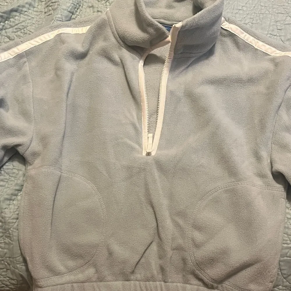 Old Navy Light Blue Quarter-Zip Fleece Sweater